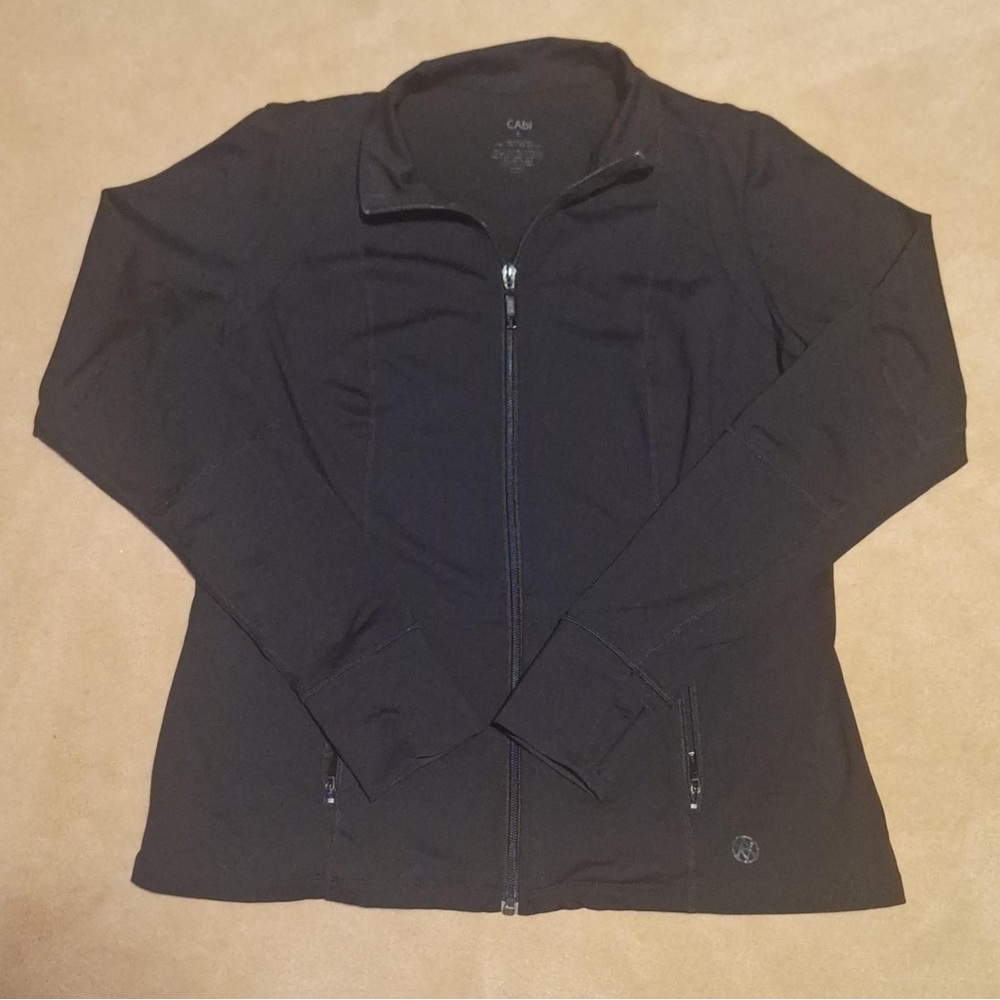 Cabi Women’s Large Black Athleisure Full Zip Jacket